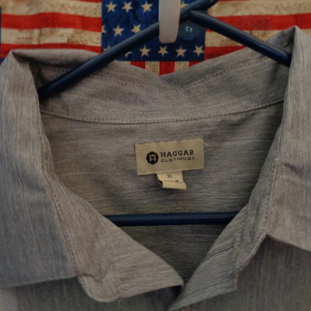 Hagar Short Sleeve Button Down Casual Size XL